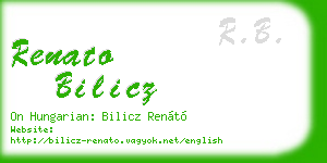 renato bilicz business card